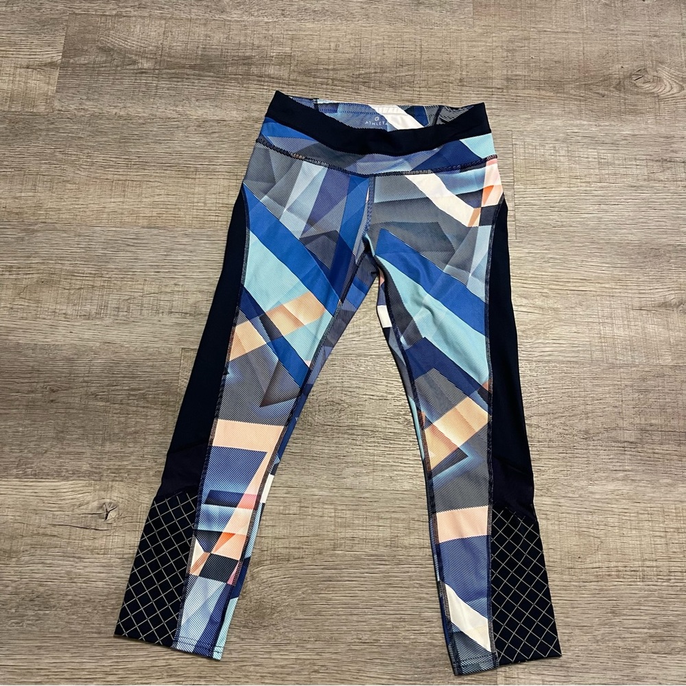 Athleta leggings tights with zip pocket size small tall
